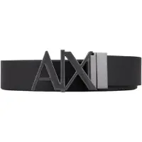 Armani Exchange för män. 951017CC50554120 Svart läderbälte (32), Casual, Klassisk, Hud