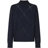 Pepe Jeans för kvinnor. PL702215 Idris Perkins marinblå tröja (XS), Casual, Bomull, Hållbar, Marino
