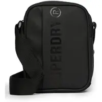 Superdry för kvinnor. Y9110268A Crossbody-väska i svart canvas (OSFA), Casual, Polyester