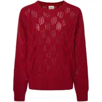 Pepe Jeans för kvinnor. PL702201 Hedra Crew tröja röd (S), Casual, Bomull, Hållbar