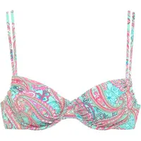 Venice beach Bikiniöverdel aqua / aprikos / rosa / vit