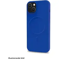 Celly Cromomag Magnetic Soft rubber case MagSafe iPhone 16 Pro Bl&aring;