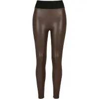 Urban Classics Leggings mörkbrun / svart