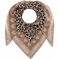 Zwillingsherz Scarf beige / camel / svart