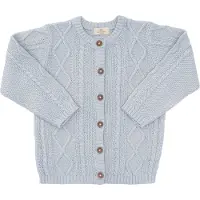 Copenhagen Colors Cardigan - Dusty Blue - - 1½ år (86) - Cardigan