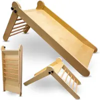 Mamabrum Mamabrum, Trärutschkana med stege för barn, Home Slide for Babies