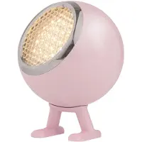 Mr. Wattson Bordslampa , Norbitt, dimbara, Rosa / ljusröd, Vardagsrum, Aluminium, Modern
