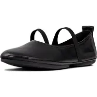 Camper för kvinnor. K201643-002 Läder Ballerinas Right Nina svart (39), Hud, Karta, Ingen, Casual