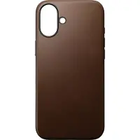 Nomad Modern Leather case, brown - iPhone 16 Plus