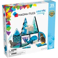 Magna-Tiles Magnetset - 25 Delar - Arktiska djur - - One Size - Magnetiska leksaker