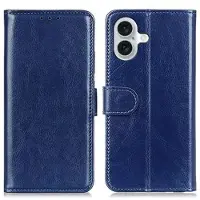 Mtp Products iPhone 16 Plånboksfodral med Magnetstängning - mörkblå