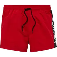 Venice beach Badshorts röd / svart / vit