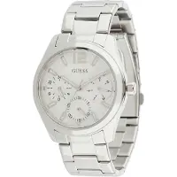 GUESS Analog klocka 'Zoe' silver
