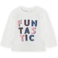 MINOTI T-shirt blå / fuchsia / ljusrosa / vit
