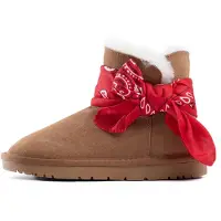 Gooce Snöboots brun / röd / vit