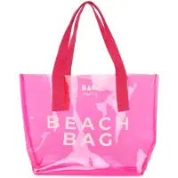 Bagmori Strandväska fuchsia / vit