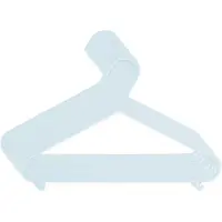 Bieco Klädhängare barn 8 st. isblå | längd ca 30 cm | babyklädhängare | plastgalgar barn baby | baby organisatör för garderob | klädhängare baby | baby kläder hängare