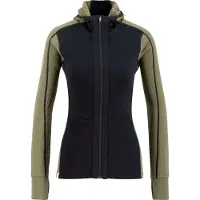 Ulvang Women's Peak Field Hooded Full Zip Midlayer Bungee Grey/Navy Blue
