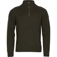 Pinewood Värnamo T-Neck Tröja (Färg: Mörkgrönmelerad, Storlek: 2XL)