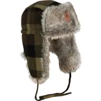 Pinewood Classic Rutig Pälsmössa (Färg: Grön/Svart, Storlek: Medium - Large)