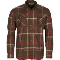Pinewood Men's Cornwall Shirt Dark Green/Dark Copper