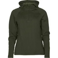 Pinewood Everyday Travel Hoodie Dam (Färg: Mörkgrönmelerad, Storlek: XL)