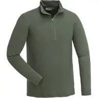 Pinewood Abisko Merino Half Zip Underställströja (Färg: Mossgrön, Storlek: Medium)
