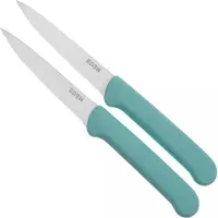 Eden kitchen knives Eden serrated vegetable knives, light blue, 9 cm, set of 2