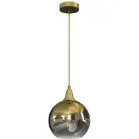 Milagro Glas pendellampa Monte , dimbar, Mässing / guld, Vardagsrum / matsal, Glas, Modern, Pendellampa