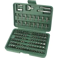 BRÜDER MANNESMANN M29800 Bit-Set 100 delar Spår, Stjärnspår Phillips, Stjärnspår Pozidriv, Inner-sexkantig, Inner-fyrkantig (Robertson), TORQ, Skiftnyckel,