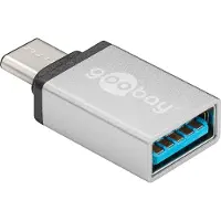 Goobay USB-C till USB-A adapter - silver