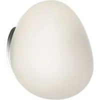 Foscarini Vägglampa , Gregg piccola, dimbara, Vit, Hall, Glas, Design