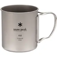 Snow Peak Titanium Single Wall Mug - 450ml