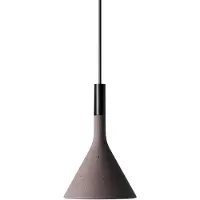 Foscarini Taklampa , Aplomb Mini, dimbara, Brun / rost, Kök, Betong, Design