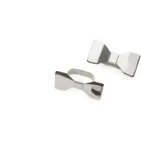 Klong Bowie servettring stål 2-pack