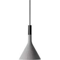 Foscarini Hänglampa Aplomb Mini, dimbar, Aluminium / grå / zink, Kök, Betong, Design, Pendellampa