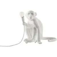 Seletti Bordslampa , Monkey Lamp, Vit, Vardagsrum, Plast, Design
