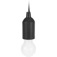 B2X LED Lampa i Glödlampa Form med 90cm Snöre för Camping