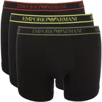 Emporio Armani Boxare 3 Pack manlig Svart
