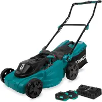 Vonroc Gräsklippare 40V – 4.0Ah – 38cm | Inkl. 2x 4,0Ah batterier och dubbla snabbladdare