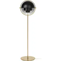Gubi Golvlampa , Multi-Lite, Guld / mässing, Vardagsrum, Metall, Design