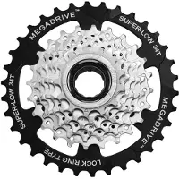 Sunrace MFM4S drevkassett 7 växlar 13-34T stål (skruvmonterad)