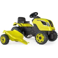 Smoby Traktor Farmer Xl Med Släpvagn