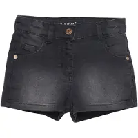 Minymo Shorts - Stretch - Grey Black - - 10 år (140) - Shorts