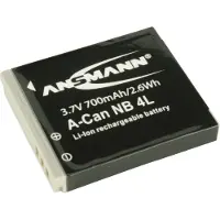 Ansmann A-Can NB 4 L Kamerabatteri Ersättning originalbatteri NB-4L 3.7 V 700 mAh