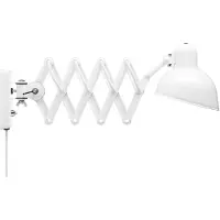 Fritz Hansen Vägglampa , Kaiser Idell 6718-W, dimbara, Vit, Vardagsrum, Metall, Design
