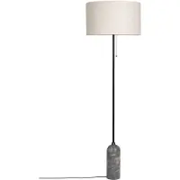 Gubi Design golvlampa Gravity, dimbar, Aluminium / grå / zink, Vardagsrum / matsal, Sten, Design, Golvlampa