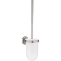 GROHE Essentials toalettborste + hållare, supersteel väggmonterad