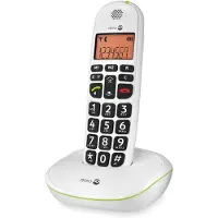 Doro PhoneEasy 100w trådlös telefon - Nummerpresentation - Vit - 20 namn och nummer