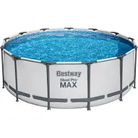 Bestway Steel Pro MAX Frame Pool 396 x 122cm m/pumpe, stige m.v.